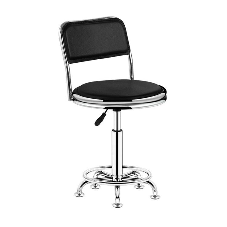 Adjustable Swivel Salon Stool Hydraulic Bar Stool With Footrest, 42-54cm Stationary Glides Black, 42-54cm Stationary Glides Red, 42-54cm Stationary Glides Blue, 45-57cm Swivel Casters Black, 45-57cm Swivel Casters Black Red                             ...