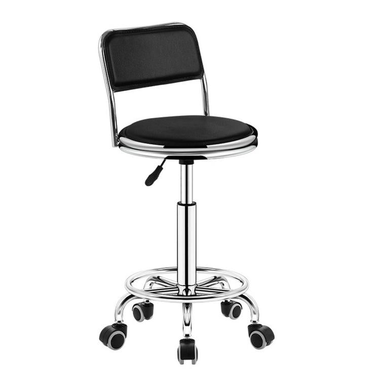 Adjustable Swivel Salon Stool Hydraulic Bar Stool With Footrest, 42-54cm Stationary Glides Black, 42-54cm Stationary Glides Red, 42-54cm Stationary Glides Blue, 45-57cm Swivel Casters Black, 45-57cm Swivel Casters Black Red                             ...