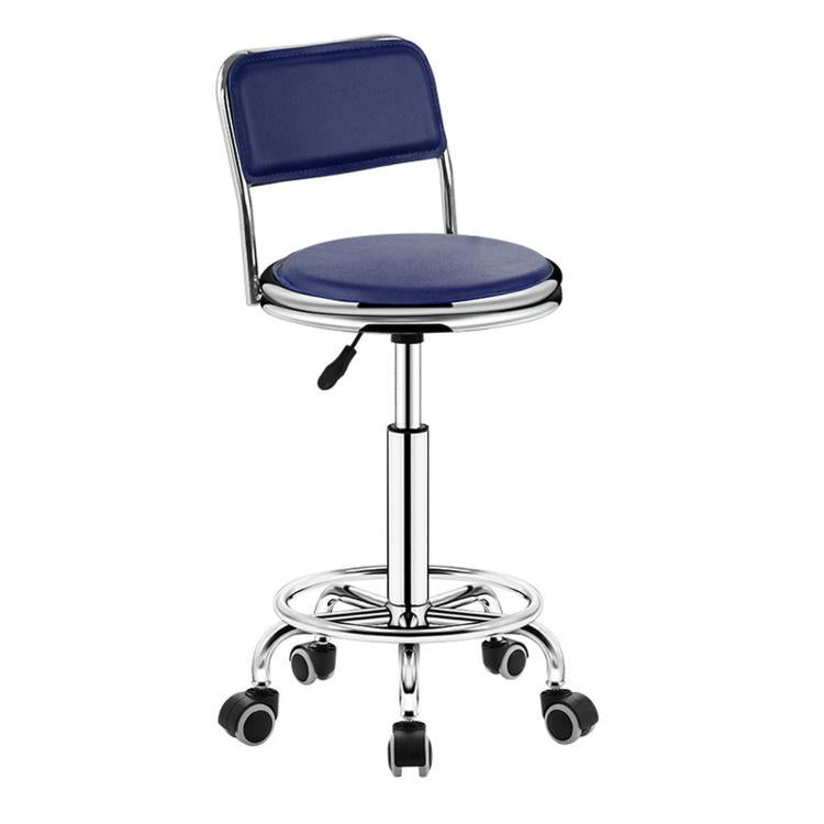 Adjustable Swivel Salon Stool Hydraulic Bar Stool With Footrest, 42-54cm Stationary Glides Black, 42-54cm Stationary Glides Red, 42-54cm Stationary Glides Blue, 45-57cm Swivel Casters Black, 45-57cm Swivel Casters Black Red                             ...