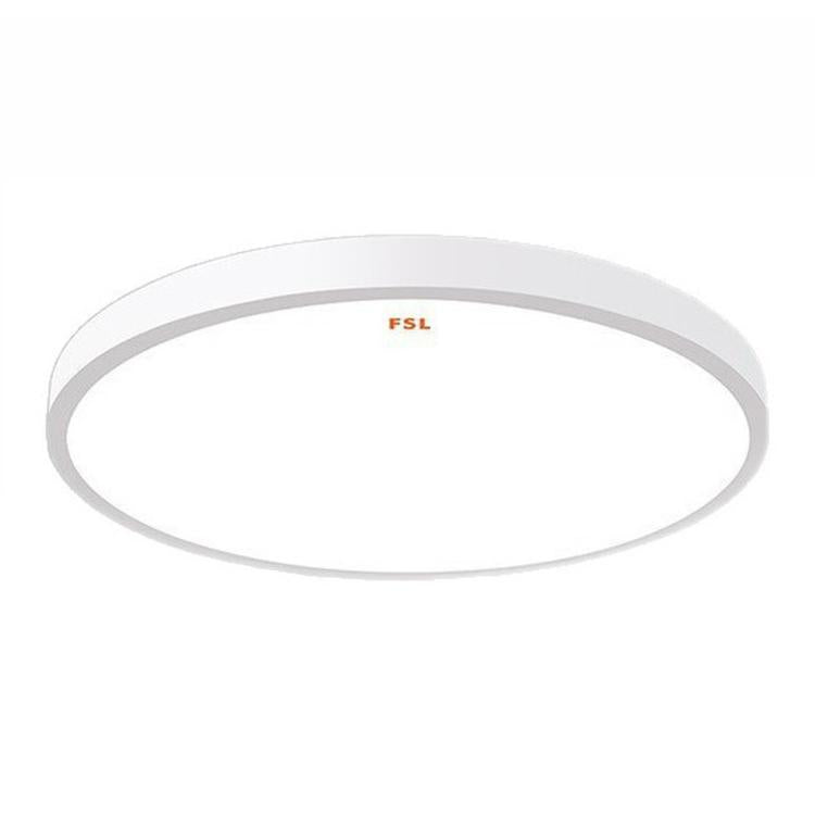 Slim LED Ceiling Light 3-Color Dimmable Round Flush Mount Light Fixture for Bedroom, FSL 25W 35cm White, FSL 25W 35cm Black, FSL 36W 45cm White, FSL 36W 45cm Black
