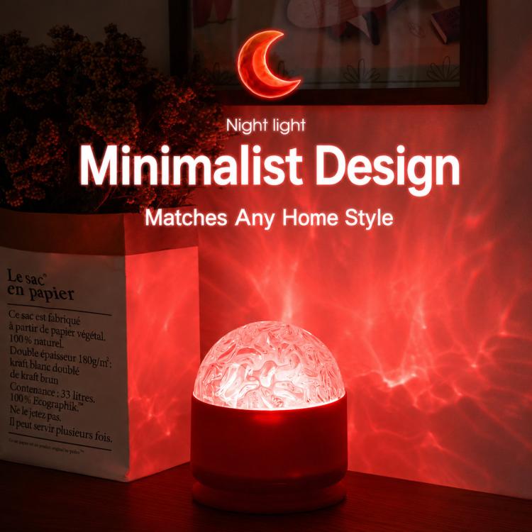 Atmosphere Night Light 16 Colors Rotating Projector Desk Lamp With Remote Control, USB Plug-in, Rechargeable