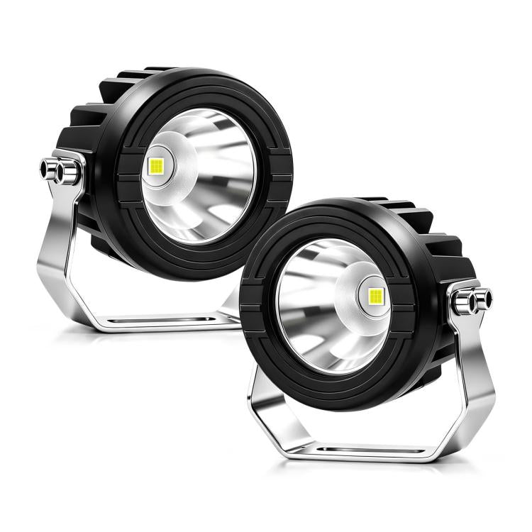 36W 3-Inch Round High-Power Car Truck Spotlight, E10, E10+1-to-2 Wiring Harness