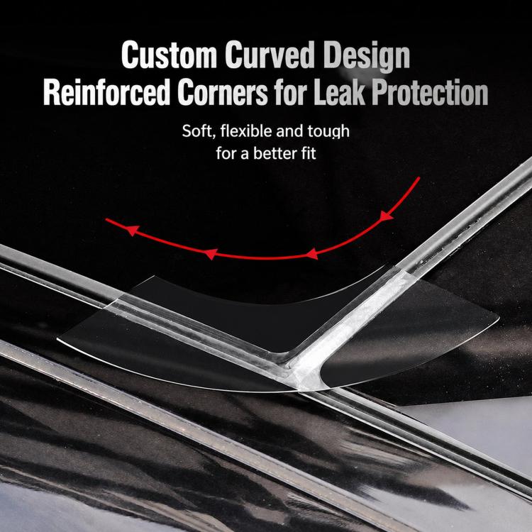 Car Sunroof Sealing Strip Waterproof Tape Roof Leak-Proof Glass Rubber Seal, 3m, 6m