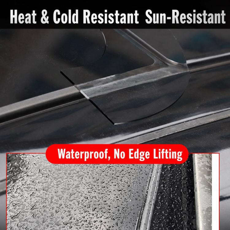 Car Sunroof Sealing Strip Waterproof Tape Roof Leak-Proof Glass Rubber Seal, 3m, 6m