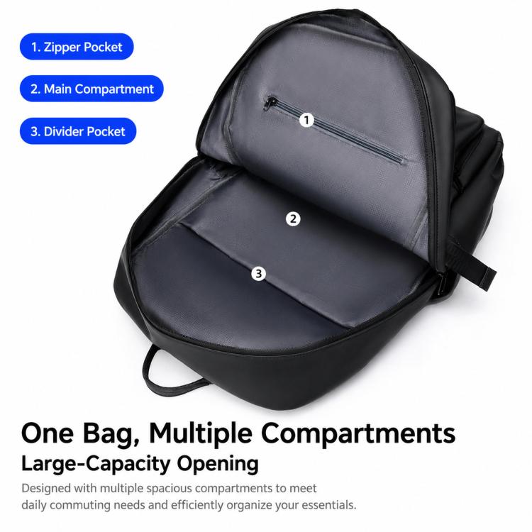 REMOID B8350 Men Laptop Backpack Water Resistant Business Travel Commute Daypack