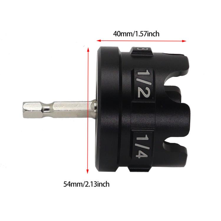 Electric Drill Hex Shank Nut Extractor Drill Bit Adapter, Aluminum, Plastic
