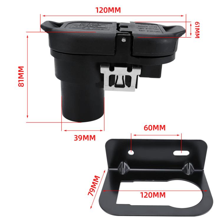 Automotive Plug-and-play Trailer Plug Socket Connector Wiring Harness, BL3Z-13A576-B, 9L3Z-15A416-A