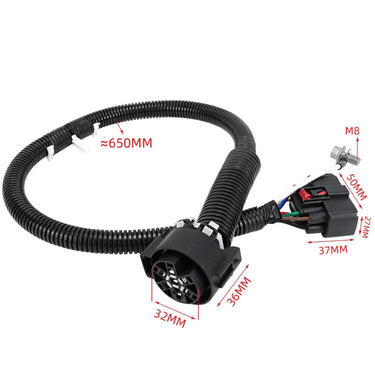 Automotive Plug-and-play Trailer Plug Socket Connector Wiring Harness, BL3Z-13A576-B, 9L3Z-15A416-A