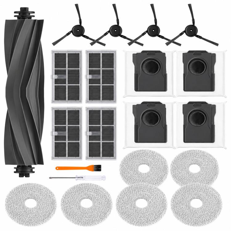 Replacement Accessories Kit For Dreame X40 Pro / X40 Ultra / L40 Ultra / S30 Pro Ultra Robot Vacuum Cleaners, 11 In 1, 13 In 1, 17 In 1, 18 In 1, 19 In 1, 21 In 1, 22 In 1