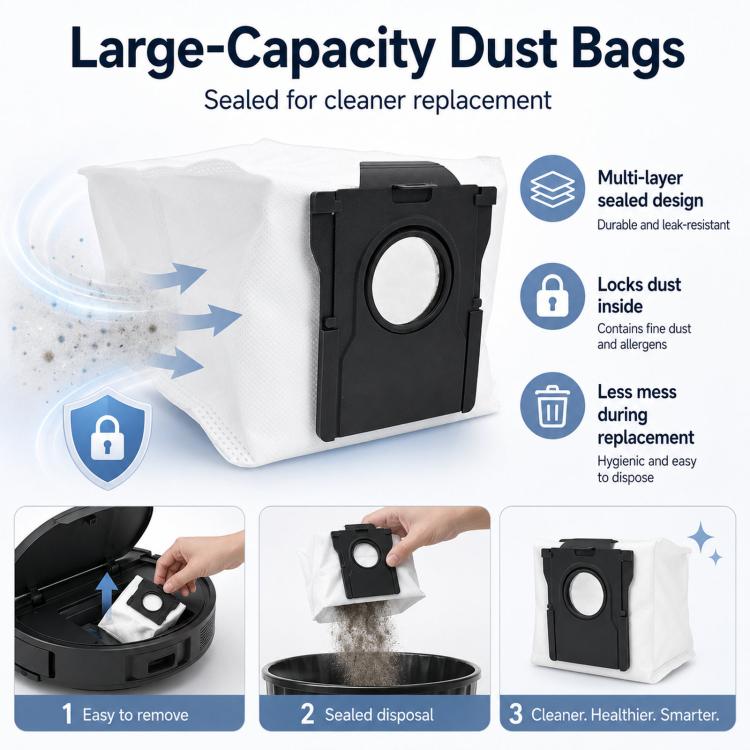 Replacement Accessories Kit For Dreame X40 Pro / X40 Ultra / L40 Ultra / S30 Pro Ultra Robot Vacuum Cleaners, 11 In 1, 13 In 1, 17 In 1, 18 In 1, 19 In 1, 21 In 1, 22 In 1