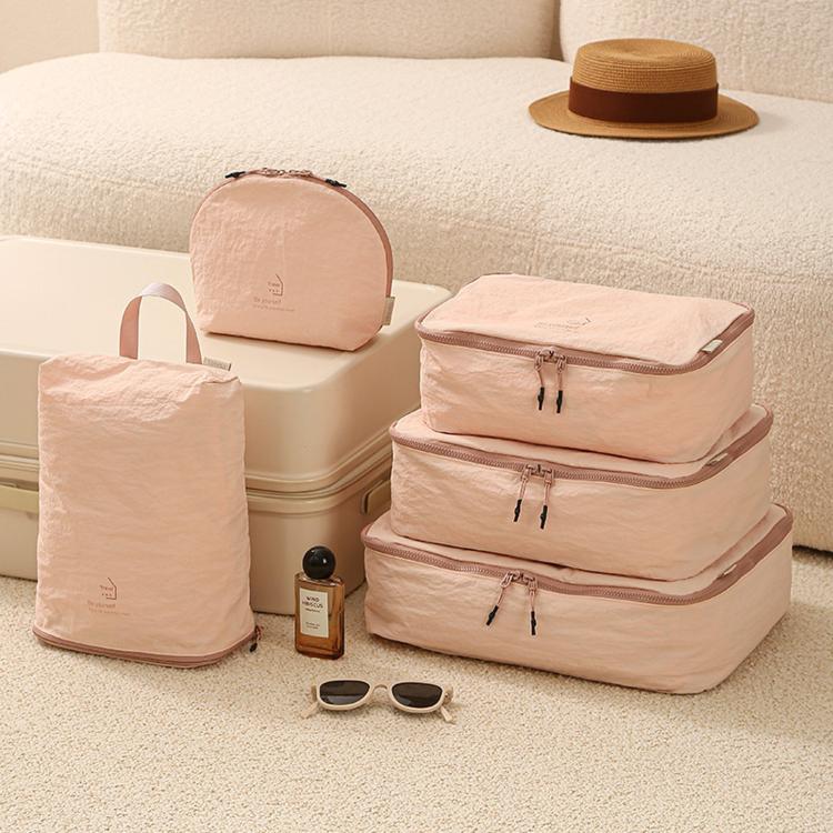 5 Piece Travel Packing Cubes Set Lightweight Water-Resistant Luggage Organizer Bags for 26 Inch Suitcases