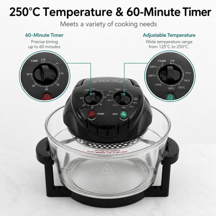 20L Multifunctional Large Capacity Household Microwave Oven Glass Air Fryer, 3pcs /Set EU Plug, 8pcs /Set EU Plug