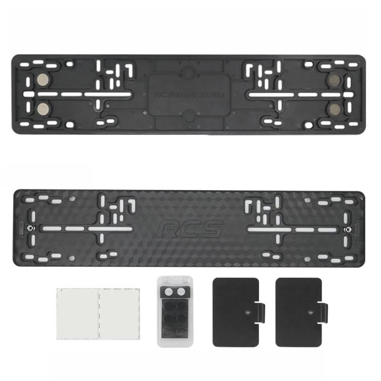 European Standard License Plate Frame ABS Plastic Euro Car Number Plate Holder, 2 PCS/Set Magnetic, 2 PCS/Set Non-Magnetic