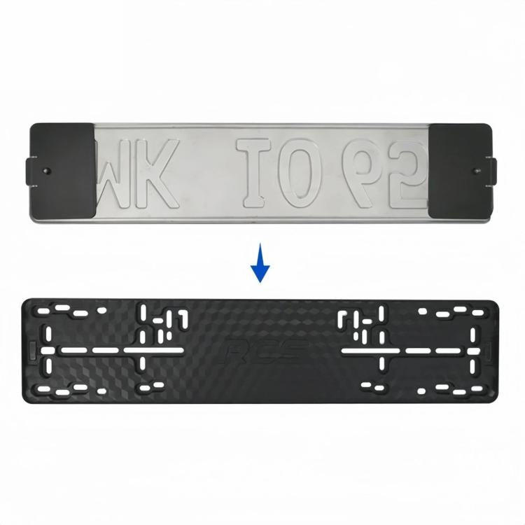 European Standard License Plate Frame ABS Plastic Euro Car Number Plate Holder, 2 PCS/Set Magnetic, 2 PCS/Set Non-Magnetic