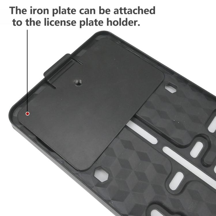 European Standard License Plate Frame ABS Plastic Euro Car Number Plate Holder, 2 PCS/Set Magnetic, 2 PCS/Set Non-Magnetic