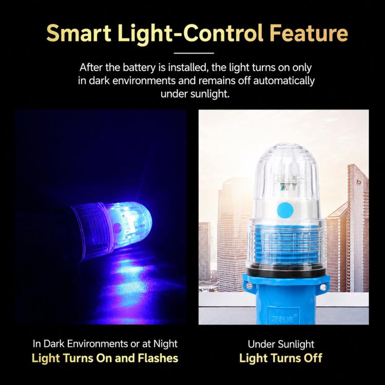 LED Fishing Net Marker Light Waterproof Light Controlled Marine Buoy Signal Strobe Light