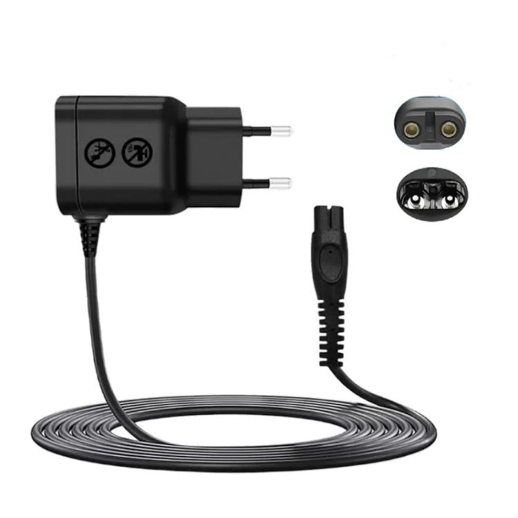 5V EU Plug Charger Adapter Power Cord For Philips Norelco OneBlade QP2724 QP2824 QP2734 QP2834, Without Brush, With Brush
