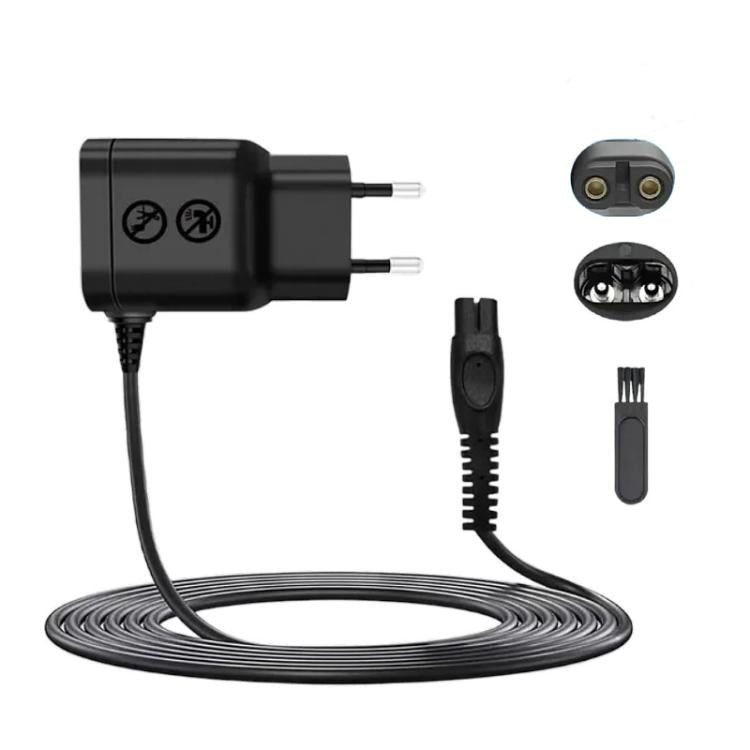 5V EU Plug Charger Adapter Power Cord For Philips Norelco OneBlade QP2724 QP2824 QP2734 QP2834, Without Brush, With Brush