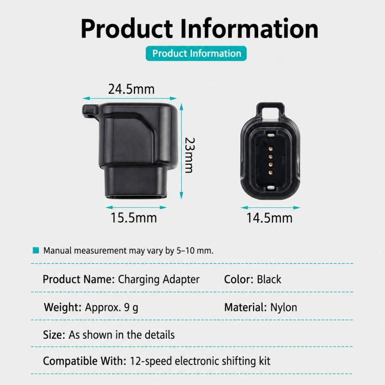 USB-C/Type-C Bike Charger Adapter for Shimano Di2 EW-EC300, Dura-Ace R9250, Ultegra R8150