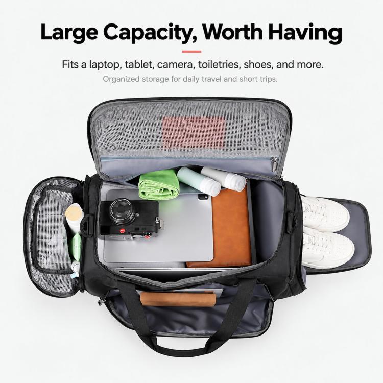 REMOID T20 Travel Duffel Backpack Convertible Gym Bag With Shoe Compartment Wet Pocket Luggage Strap