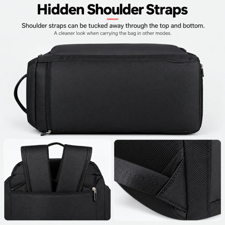 REMOID T20 Travel Duffel Backpack Convertible Gym Bag With Shoe Compartment Wet Pocket Luggage Strap