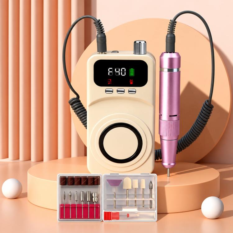 40000RPM Electric Nail Drill Machine Rechargeable Efile with UV Light 40 Speed Levels, 12 Bits Purple+Pink, 12 Bits Purple+Silver, 12 Bits Purple+Grey, 12 Bits Beige+Pink, 12 Bits Beige+Silver, 12 Bits Beige+Grey, 6 Bits Purple+Pink, 6 Bits Purple+Silv...