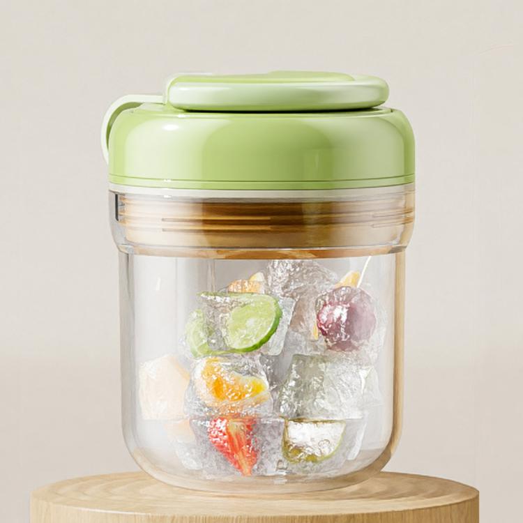 Ice Cube Mold Cup Portable Press Ice Making Cup, Orange 380ml, Green 380ml, White 380ml, Orange 550ml, Green 550ml, White 550ml