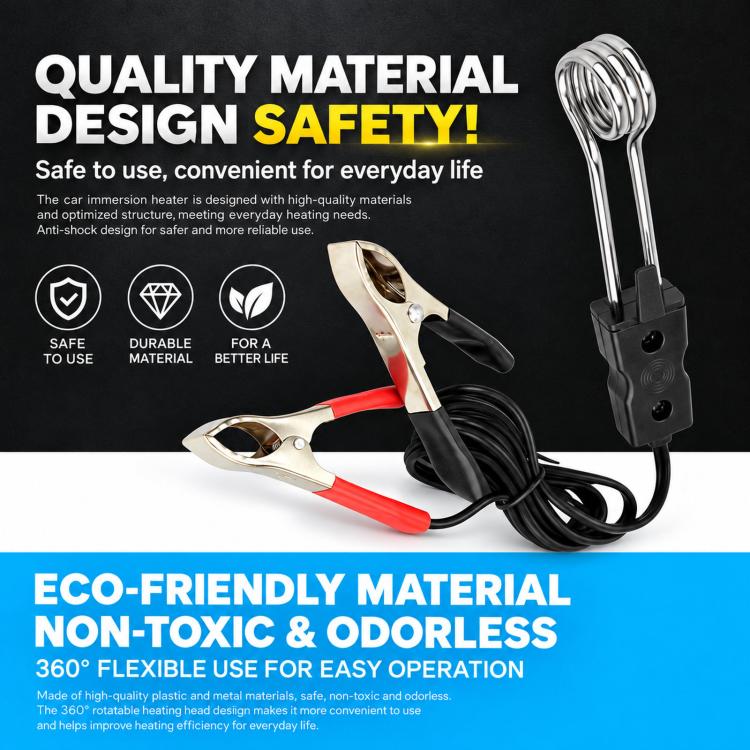 Clip-on Car-use Electric Water Heating Rod, Clip-on 12V, Clip-on 24V