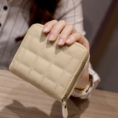 Women  Short Zipper Cute Coin Purse Mini Wallet