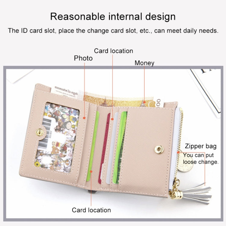 Lady Short Cross-Streaked Suzip Wallet
