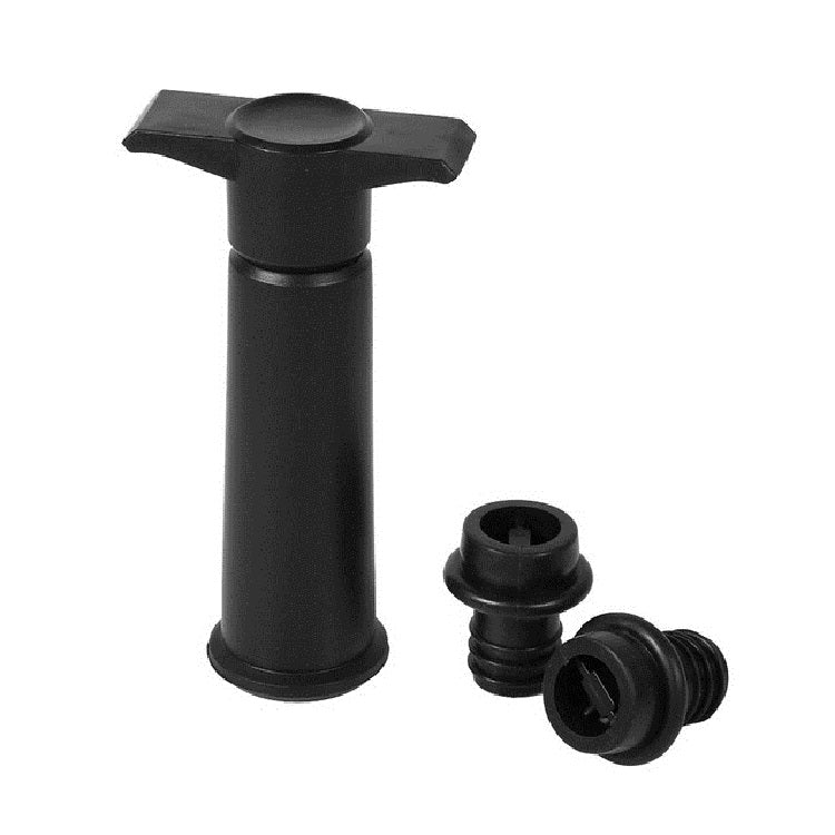 Red Wine Vacuum Pump Freshener Silicone Wine Stopper Set, Black Pump 2 Stoppers (OPP Bag), Black Pump 2 Stoppers (Box), 2 Stoppers Three Holes (OPP Bag), Black Pump Three-piece Box