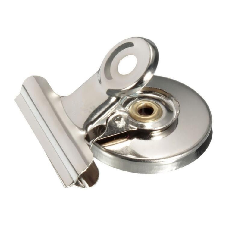 20 PCS Stainless Steel Round Head Clip Paper Clip Office Folder Refrigerator Wall Memo Clip, Wall Memo Clip