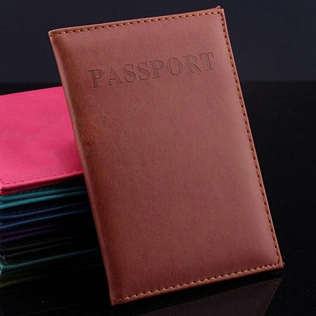 Artificial Leather Travel Passport Cover