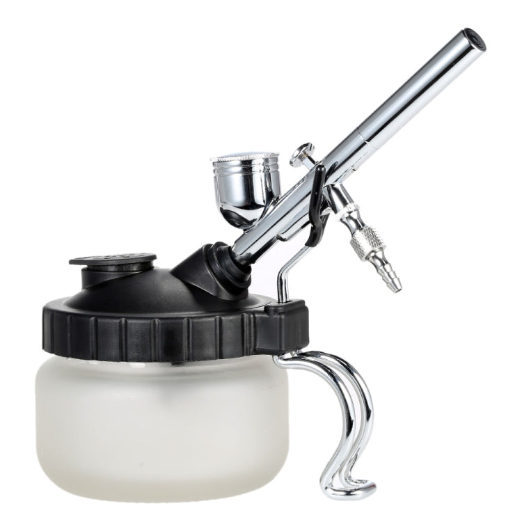 Multi-function Airbrush Cleaning Pot Model Air Pump Spray Paint Coloring Tool Waste Collection Bottle Pen Holder, 304ml Air Pump Spray Paint Bottle