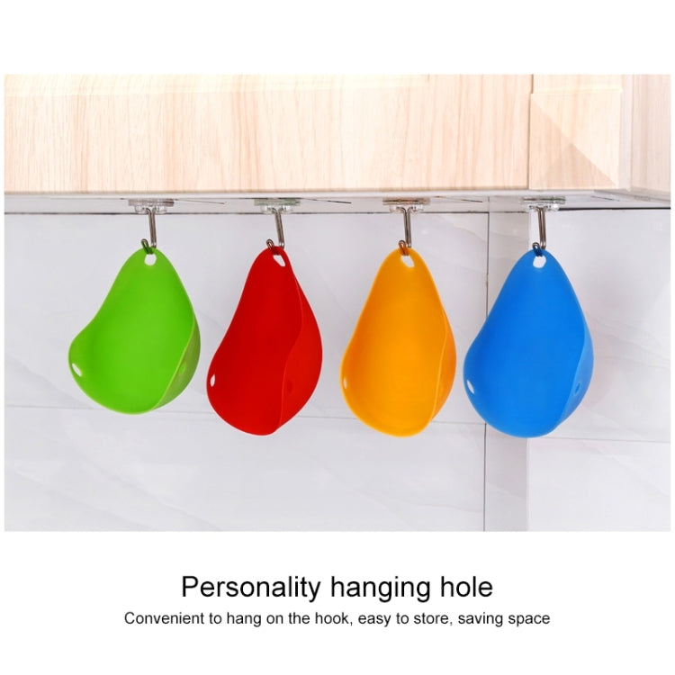 Silicone Egg Cooker Egg Bracket Kitchen Tools Pancake Cookware Bakeware Steam Eggs Plate Tray, Green, Red, Blue, Yellow, 4 pieces of steamed egg