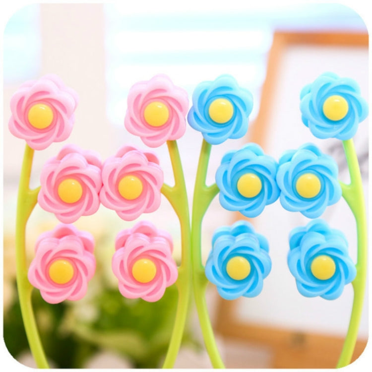 Manual Roller Face Massager Face Beauty Instrument Facial Double Chin Tool, Pink, Blue