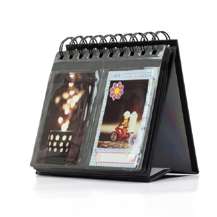 Calendar Style Desktop Standing Brand Name Folder Mini Desk 3 inch 68 Photos Album Book