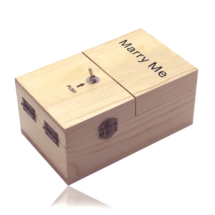 Creative Funny Present Marry Me Novel Wooden Anti-stress Toy, Marry Me
