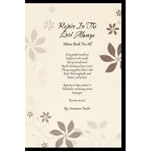 Rejoice in the Lord Always: Memo Book for All