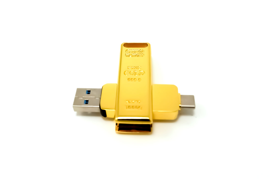 Gold Bar USB 3.1 Flash Drive