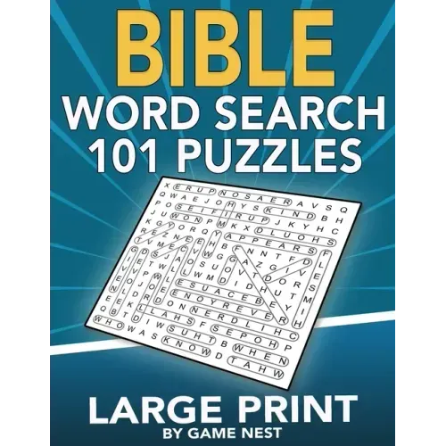 Bible Word Search 101 Puzzles Large Print: Puzzle Game With Inspirational Bible Verses for Adults and Kids
