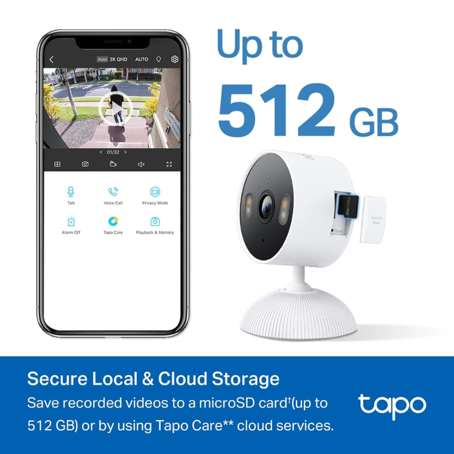 TP-Link Tapo (TCW61) Indoor/Outdoor HD Security Camera White (NEW)