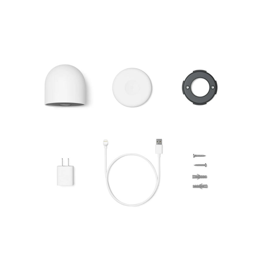 Google Nest Cam 2-Pack (GA01894-US) Outdoor or Indoor - Snow (NEW)