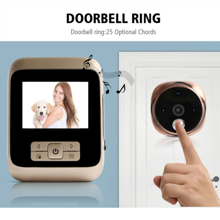 M530 3.0 inch TFT Display 3.0MP Camera Video Digital Door Viewer, Support TF Card (32GB Max) & Infrared Night Vision (Bronze)