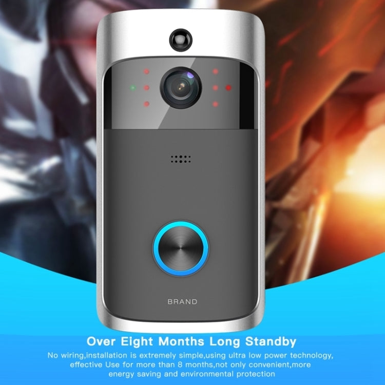 M3 720P Smart WIFI Ultra Low Power Video Visual Doorbell With Ding Dong Version, US Plug(Black)