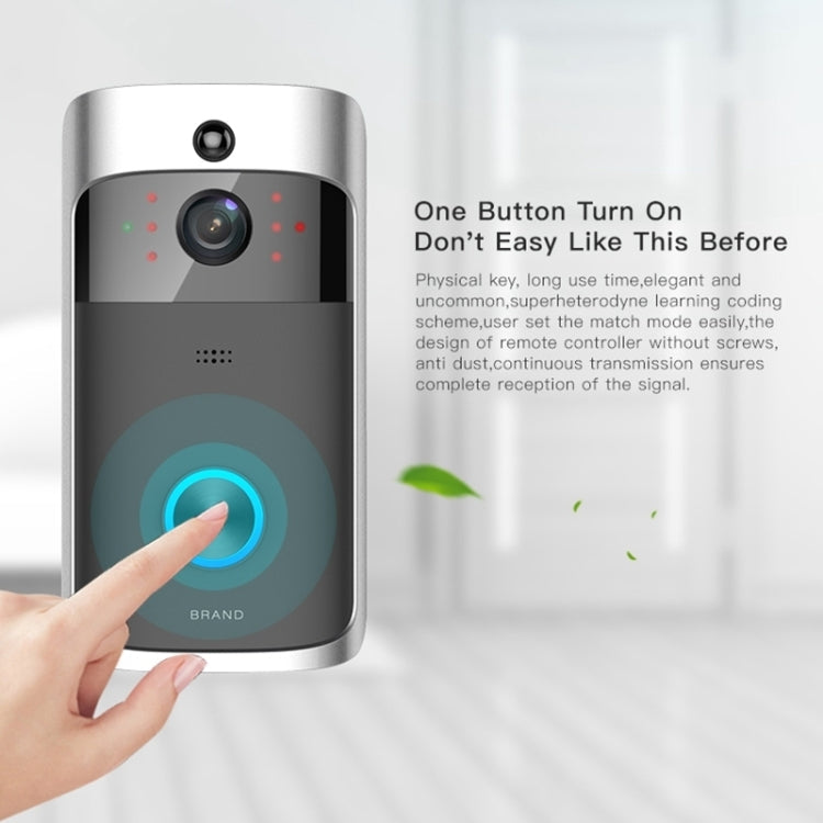 M3 720P Smart WIFI Ultra Low Power Video Visual Doorbell With Ding Dong Version, US Plug(Black)