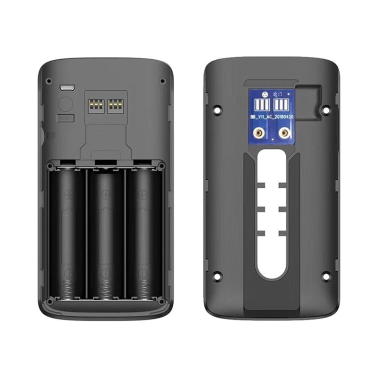 M4 720P Smart WIFI Ultra Low Power Video PIR Visual Doorbell with 3 Battery Slots,Support Mobile Phone Remote Monitoring & Night Vision & 166 Degree Wide-angle Camera Lens (Silver)