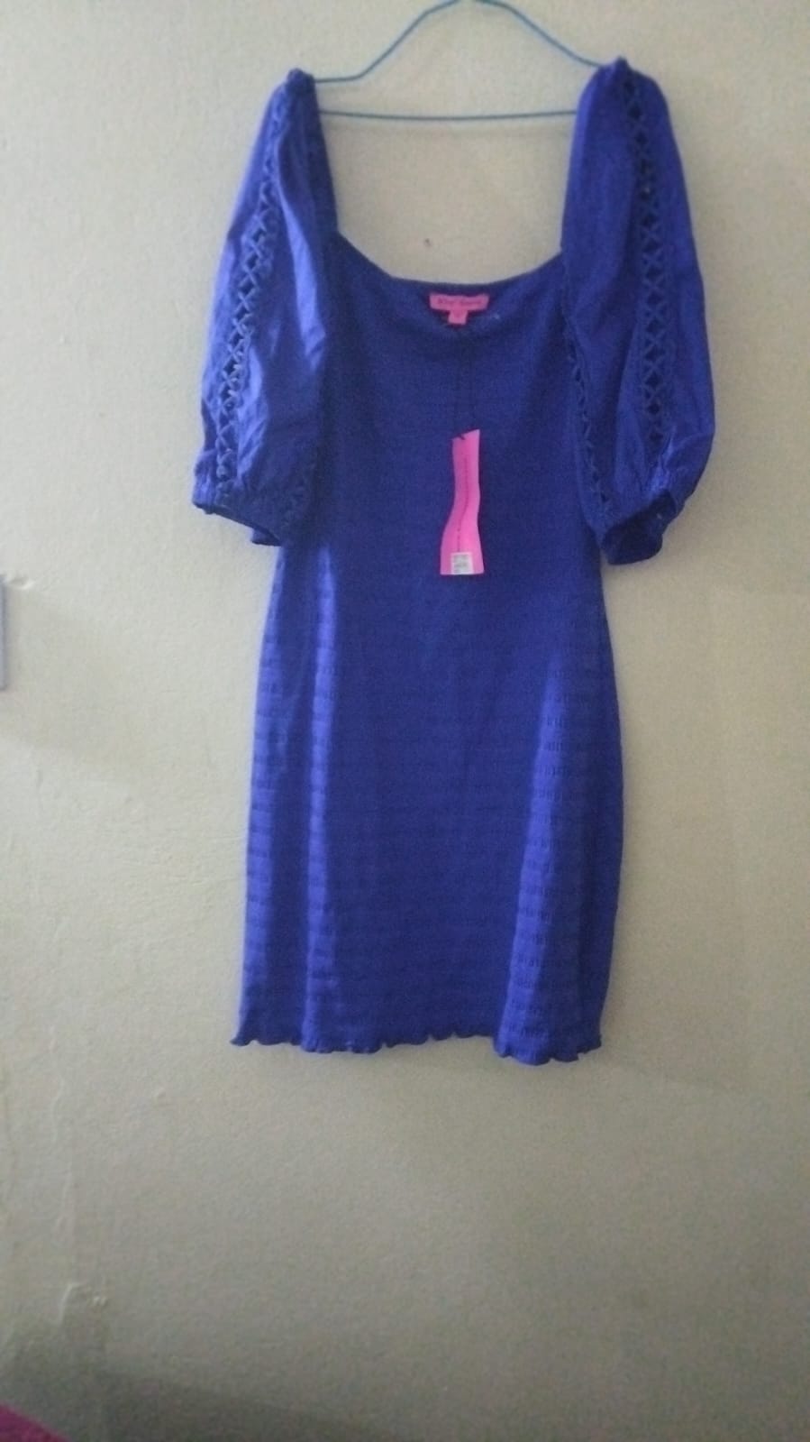 TRINI BLUE FITTED DRESS