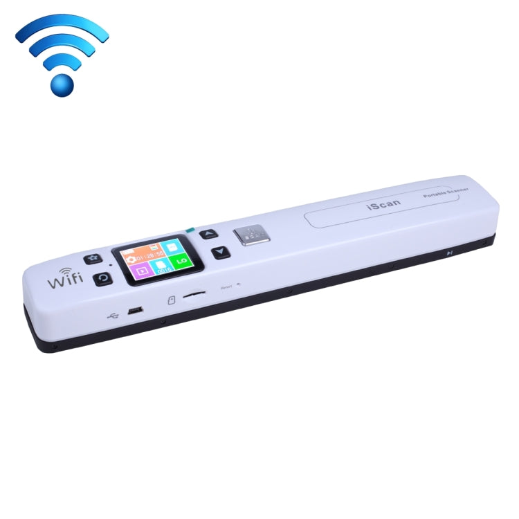 iScan02 WiFi Double Roller Mobile Document Portable Handheld Scanner with LED Display,  Support 1050DPI  / 600DPI  / 300DPI  / PDF / JPG / TF, WiFi iScan02 Black, WiFi iScan02 White