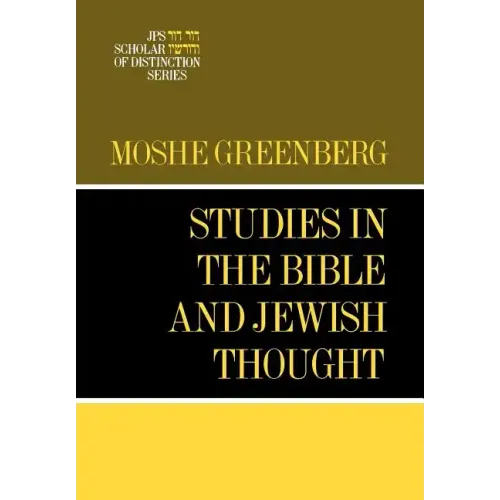 Studies in the Bible and Jewish Thought